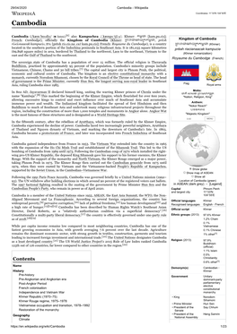 Cambodia - Wikipedia