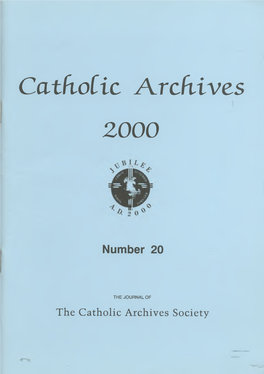 Catholic Archives 2000