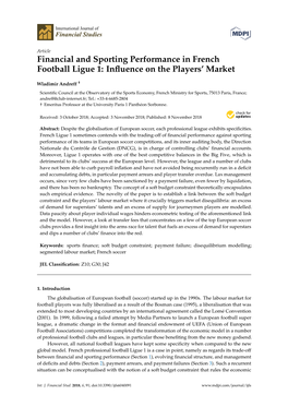 Financial and Sporting Performance in French Football Ligue 1: Inﬂuence on the Players’ Market