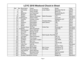 LCYC 2018 Weekend Check-In Sheet