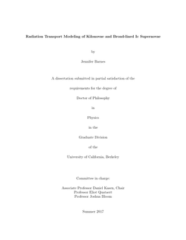 Radiation Transport Modeling of Kilonovae and Broad-Lined Ic Supernovae