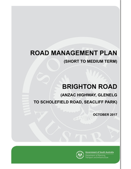 Road Management Plan Brighton Road