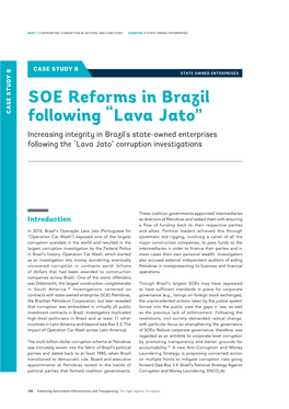 SOE Reforms in Brazil Following “Lava Jato”