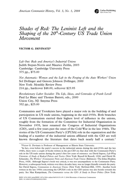 Century US Trade Union Movement