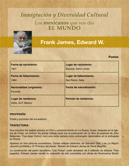 Frank James, Edward W