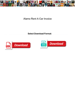 Alamo Rent a Car Invoice