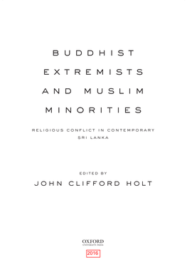 Buddhist Extremists and Muslim Minorities