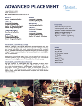 Advanced Placement Program Brochure