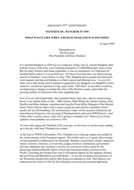 Bangkok in 1956 What Was It Like When Amcham Thailand