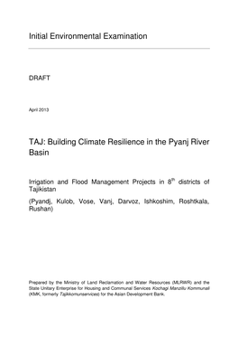 Initial Environmental Examination