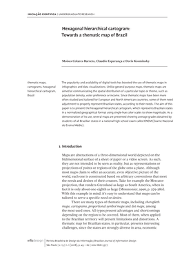 Hexagonal Hierarchical Cartogram: Towards a Thematic Map of Brazil