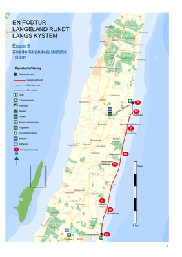 Etape 9 Snøde Strandvej-Botofte 10 Km
