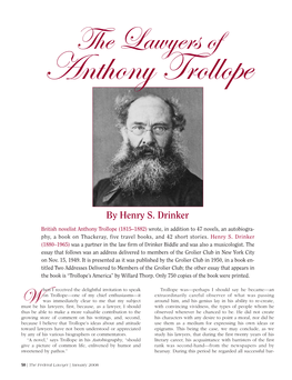 The Lawyers of Anthony Trollope