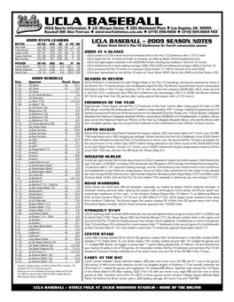 UCLA Baseball UCLA Sports Information U J.D