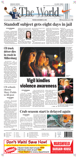 Vigil Kindles Violence Awareness