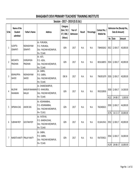 Sudent Deails with D.El.Ed. Finance 17-19.Xlsx