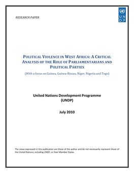 United Nations Development Programme (UNDP)