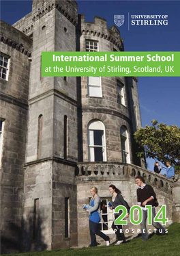 International Summer School at the University of Stirling, Scotland, UK