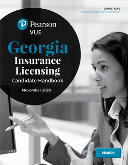 Pearson Vue Georgia Insurance Licensing Candidate Handbook