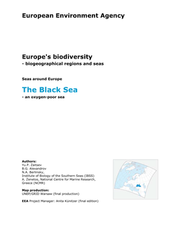 The Black Sea - an Oxygen-Poor Sea