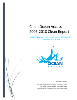 Clean Ocean Access 2006-2018 Clean Report