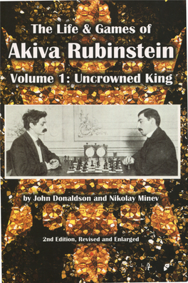 Akiva Rubinstein Volume 1 Uncrowned King