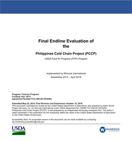 Final Endline Evaluation of The