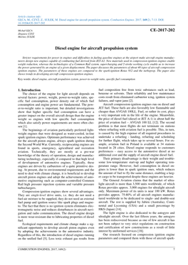 CE-2017-202 Diesel Engine for Aircraft Propulsion System