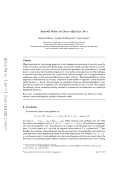 Arxiv:2002.04707V2 [Cs.SC] 15 Jul 2020