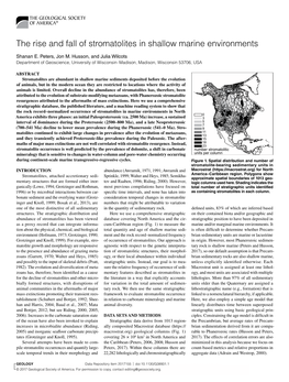 The Rise and Fall of Stromatolites in Shallow Marine Environments