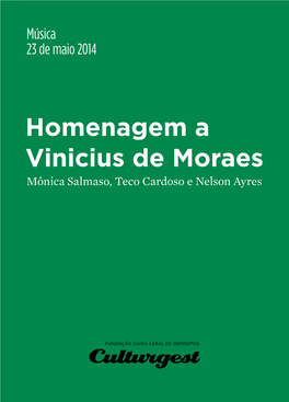 Homenagem a Vinicius De Moraes