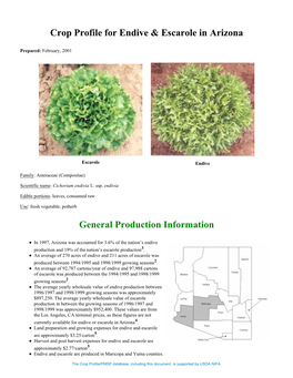 Crop Profiles