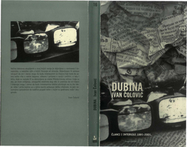 Dubina. Članci I Intervjui 1991-2001