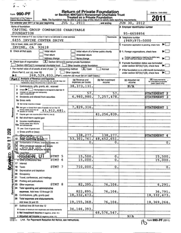 M 990-PF Return of Private Foundation OMB No 1545-0052