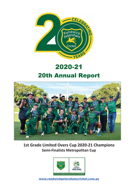 20Th Annual Report
