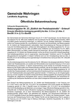 Gemeinde Wehringen Landkreis Augsburg