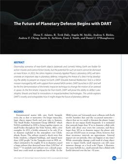 The Future of Planetary Defense Begins with DART