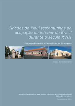 Dossiê De Tombamento De Piracuruca.Pdf