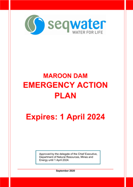 Maroon Dam Emergency Action Plan