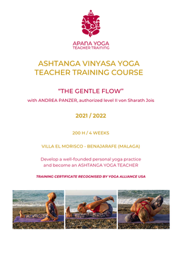 Ashtanga Vinyasa Yoga Teacher Training Course