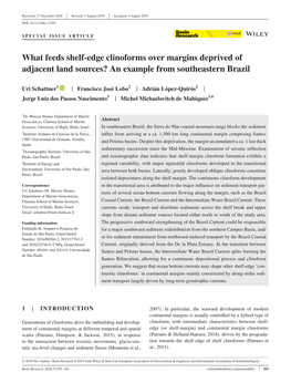 What Feeds Shelf‐Edge Clinoforms Over Margins Deprived of Adjacent Land Sources? an Example from Southeastern Brazil