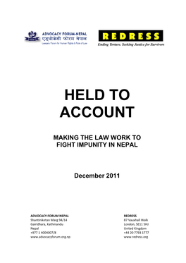 Nepal Impunity Report