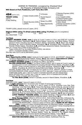 HORSE in TRAINING, Consigned by Shadwell Stud the Property of Shadwell Estate Company Ltd