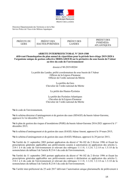 AIP 2019-1508 PAR Hors Etiage 2019 Avec Annexes