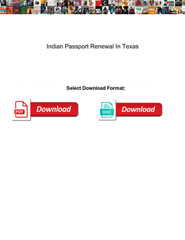 Indian Passport Renewal in Texas