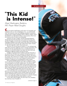 “This Kid Is Intense!” Meet Washington Redskins NFL Player Reed Doughty