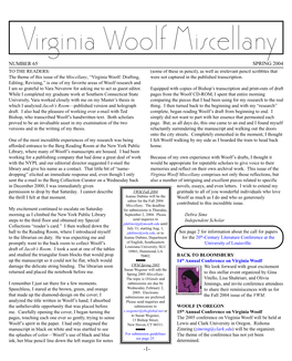 Virginia Woolf Miscellany, Issue 65, Spring 2004