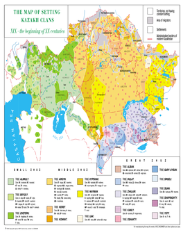 The Map of Setting Kazakh Clans