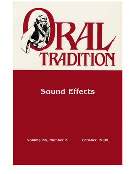 Oral Tradition 24.2