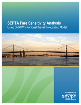 SEPTA Fare Sensitivity Analysis Using DVRPC's Regional Travel